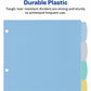 Avery&reg; Big Tab™ Write & Erase Plastic Dividers, 8 tabs, 1 set - 16171