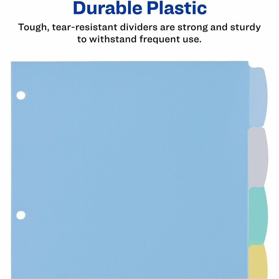 Avery&reg; Big Tab™ Write & Erase Plastic Dividers, 8 tabs, 1 set - 16171
