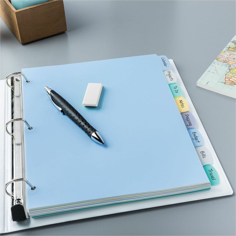 Avery&reg; Big Tab™ Write & Erase Plastic Dividers, 8 tabs, 1 set - 16171