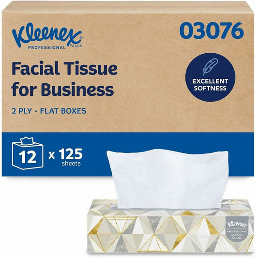 Kleenex Professional Facial Tissue for Business - Flat Box