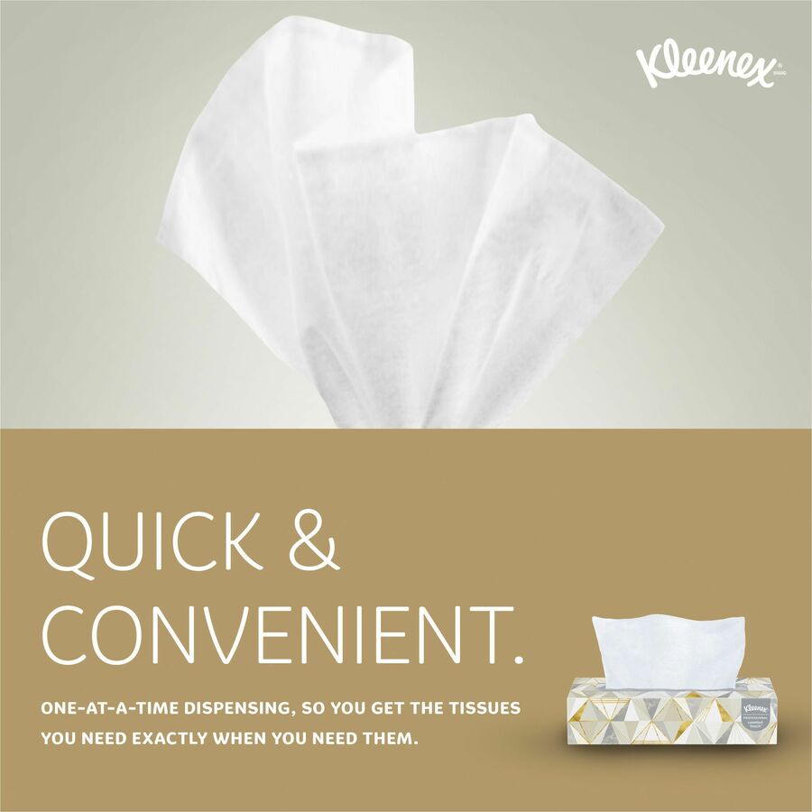 Kleenex Professional Facial Tissue for Business - Flat Box - 03076