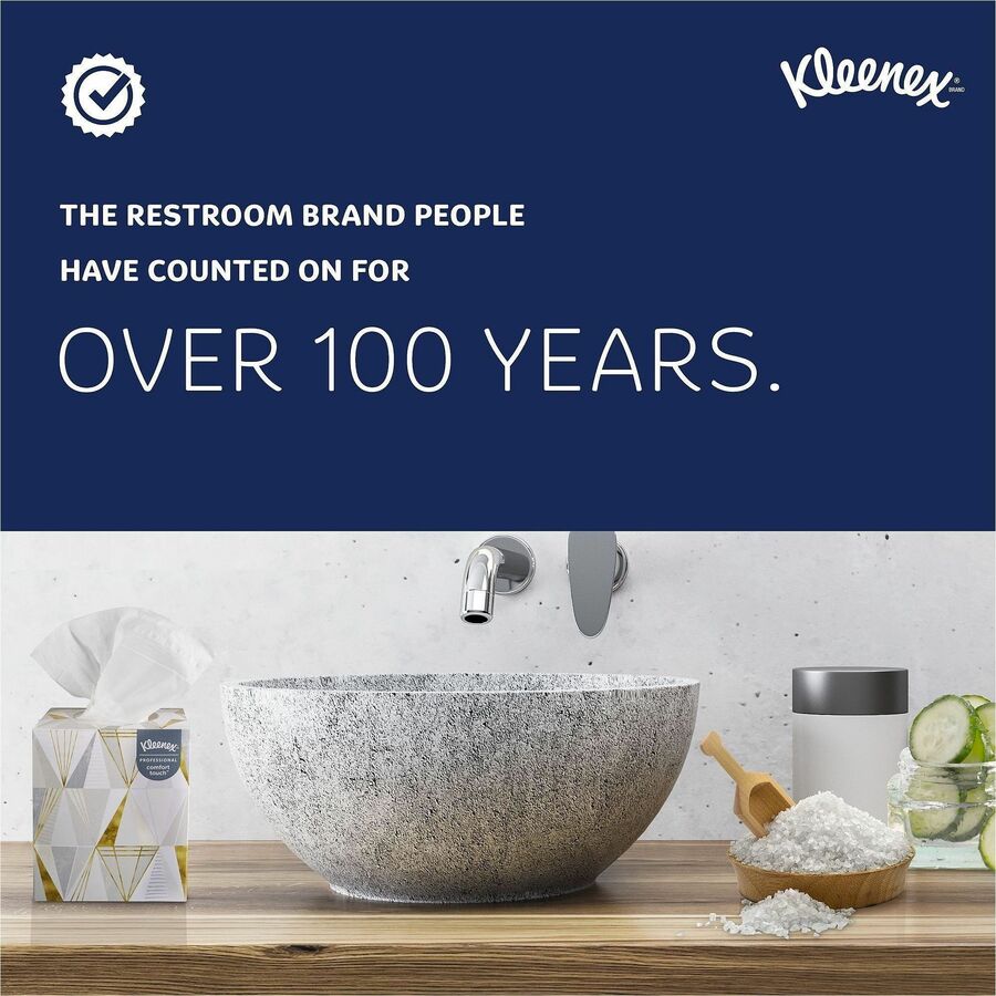 Kleenex Professional Facial Tissue for Business - Flat Box - 03076