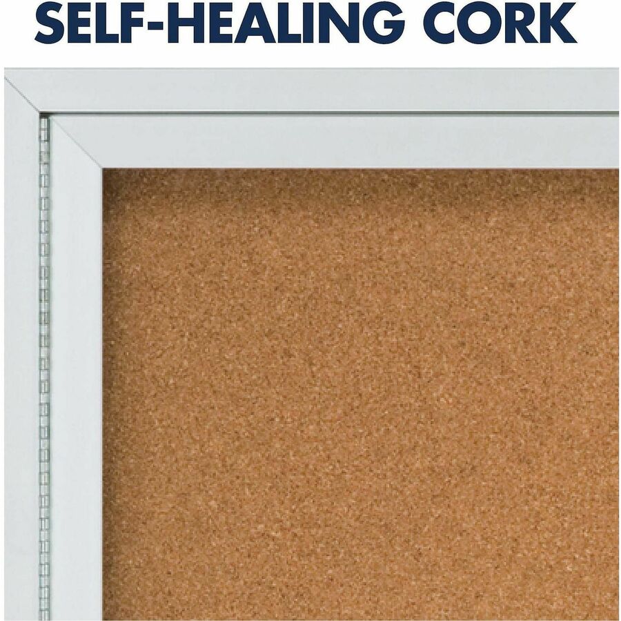 Quartet Enclosed Bulletin Board for Indoor Use - 2363