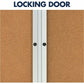 Quartet Enclosed Bulletin Board for Indoor Use - 2363