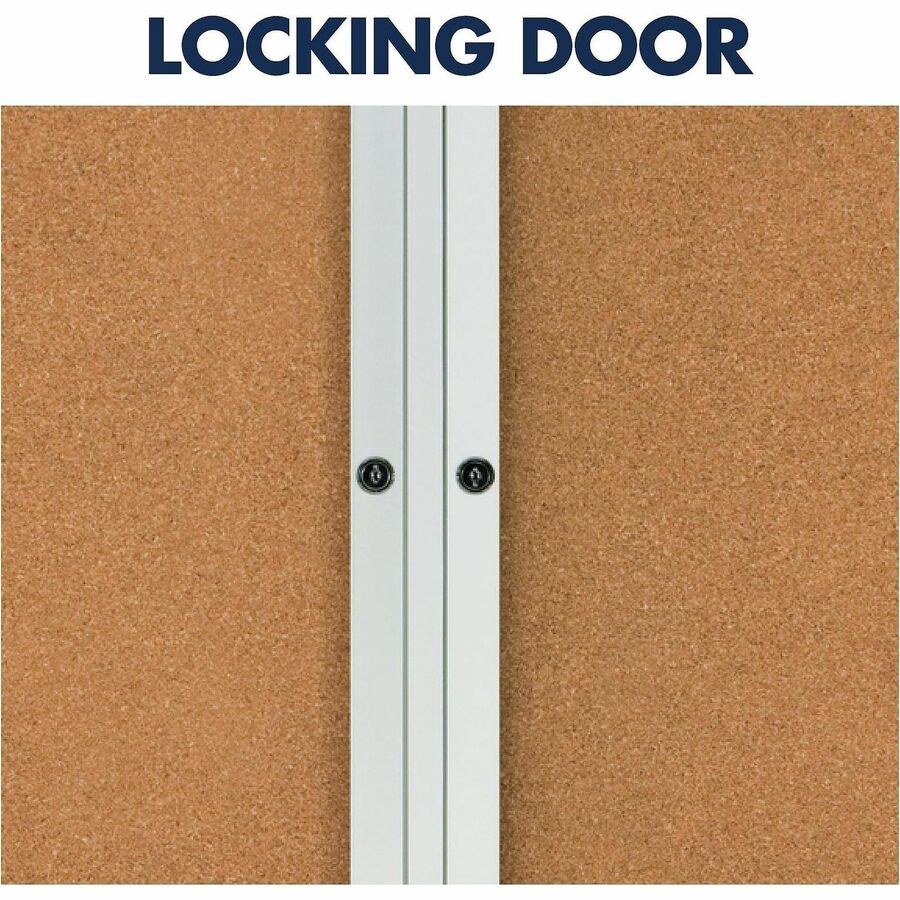 Quartet Enclosed Bulletin Board for Indoor Use - 2363