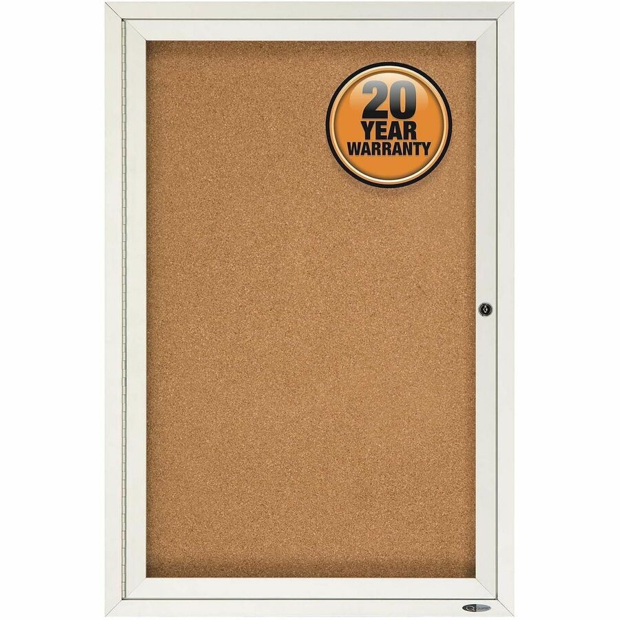 Quartet Enclosed Bulletin Board for Indoor Use - 2363