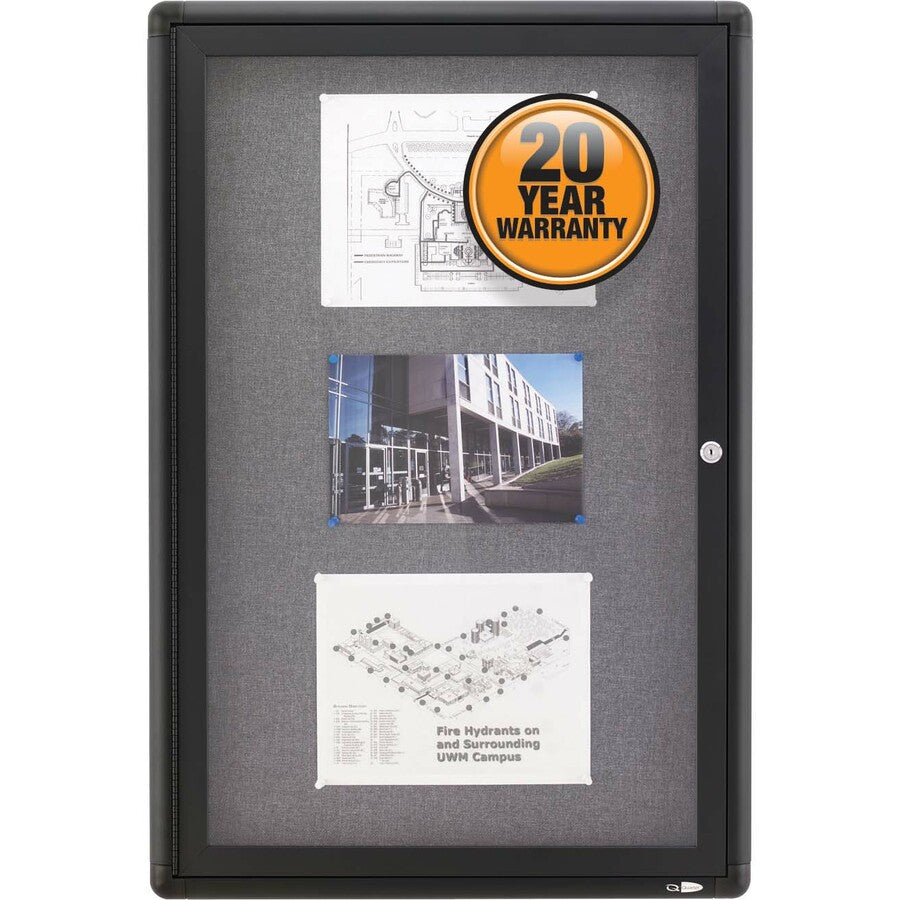 Quartet Enclosed Bulletin Board - 2363L