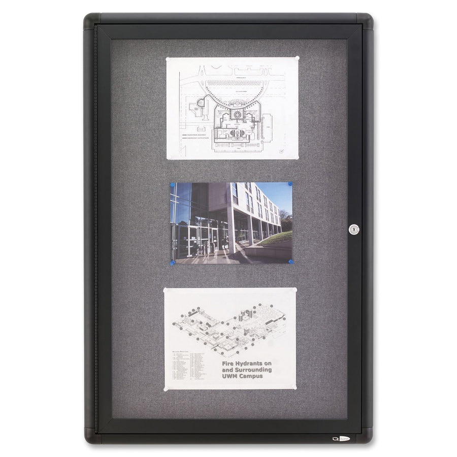 Quartet Enclosed Bulletin Board - 2363L
