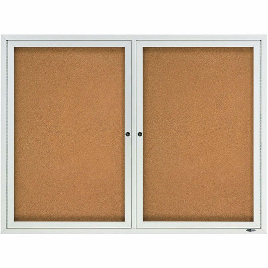 Quartet Enclosed Bulletin Board for Indoor Use
