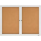Quartet Enclosed Bulletin Board for Indoor Use