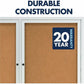 Quartet Enclosed Bulletin Board for Indoor Use - 2364