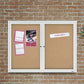 Quartet Enclosed Bulletin Board for Indoor Use - 2364