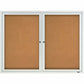 Quartet Enclosed Bulletin Board for Indoor Use