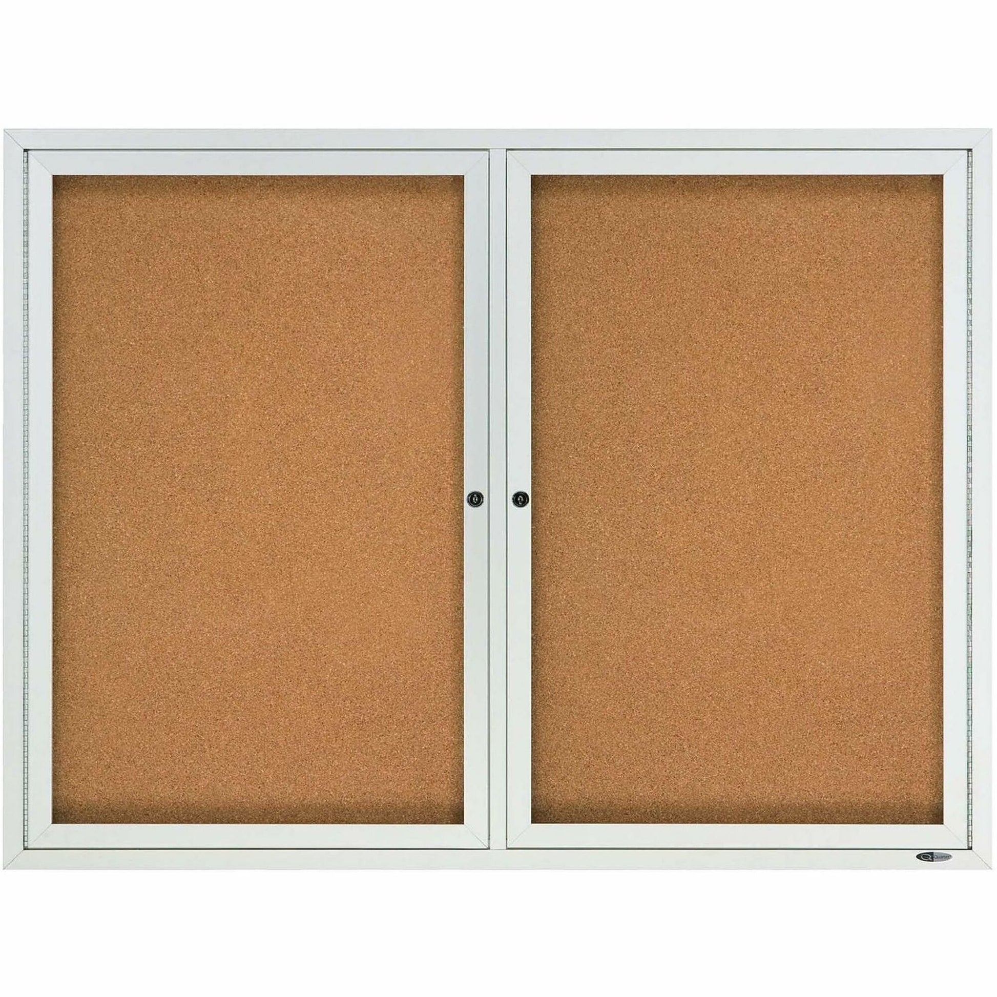 Quartet Enclosed Bulletin Board for Indoor Use