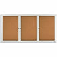 Quartet Enclosed Bulletin Board for Indoor Use
