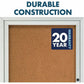 Quartet Enclosed Bulletin Board for Indoor Use - 2367