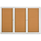 Quartet Enclosed Bulletin Board for Indoor Use