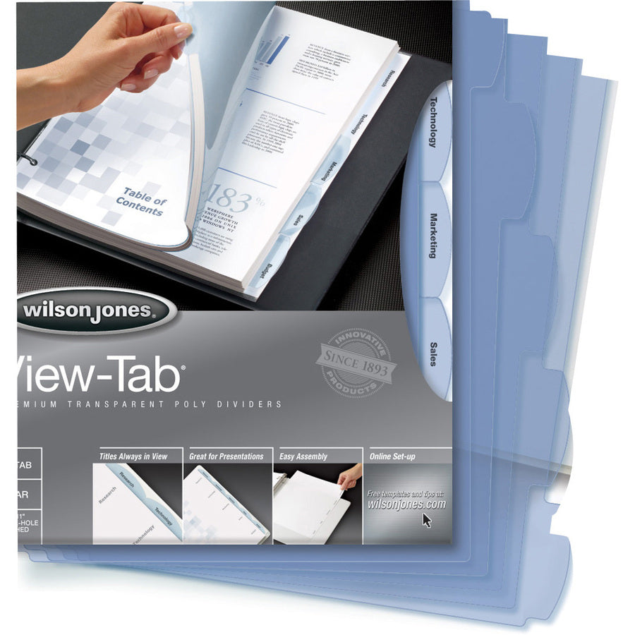 Wilson Jones View-Tab&reg; Transparent Dividers - W55066