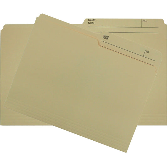 Hilroy 1/2 Tab Cut Letter Recycled Top Tab File Folder