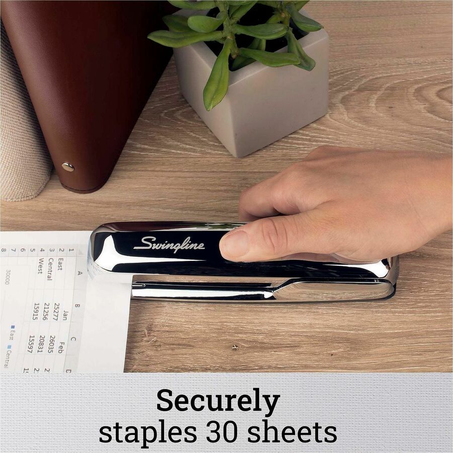 Swingline 747 Polished Chrome Stapler - S7074720