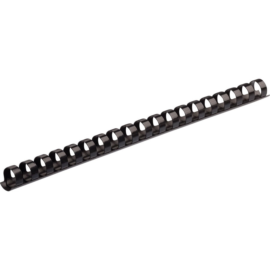 Fellowes Plastic Binding Combs - Black, 3/8" Diameter - 52325