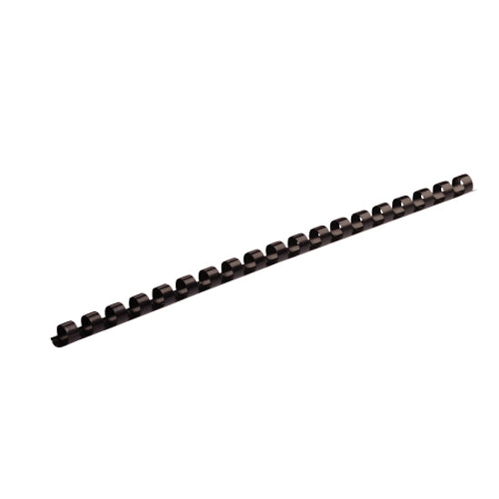 Fellowes Plastic Binding Combs - Black, 1/4" Diameter - 52366