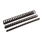 Fellowes Plastic Binding Combs - Black, 1/4" Diameter - 52366