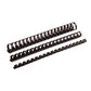 Fellowes Plastic Binding Combs - Black, 1/4" Diameter - 52366
