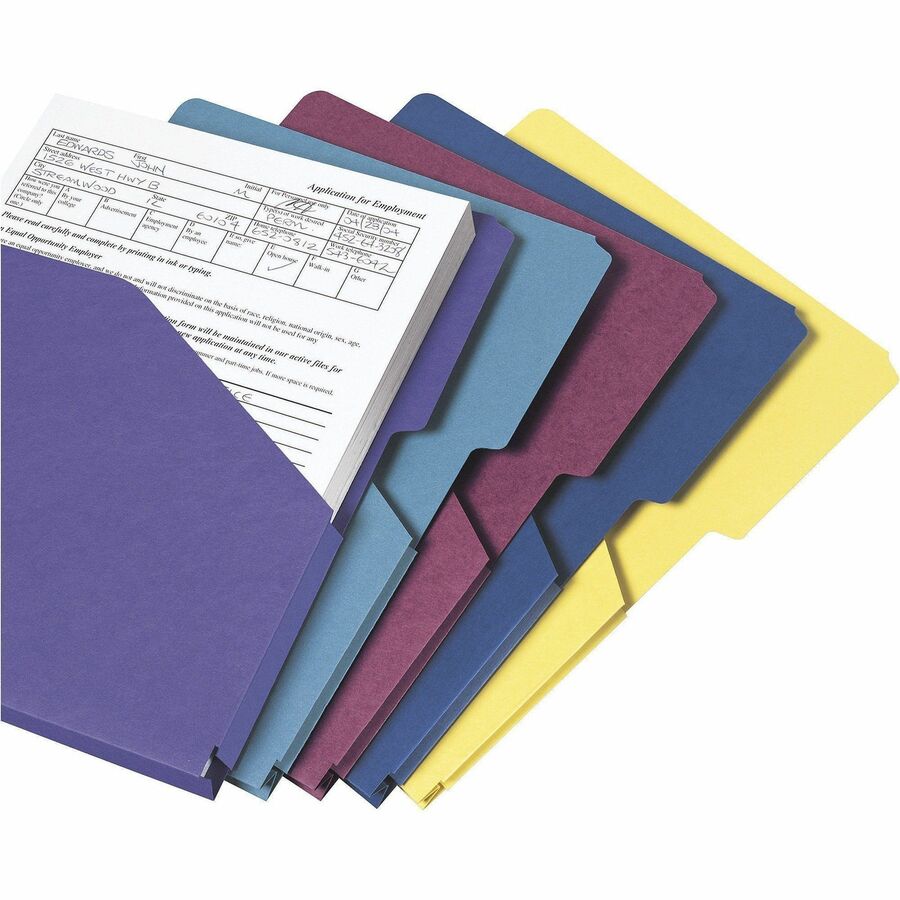 Smead Organized Up 2/5 Tab Cut Letter Recycled File Jacket - 75445
