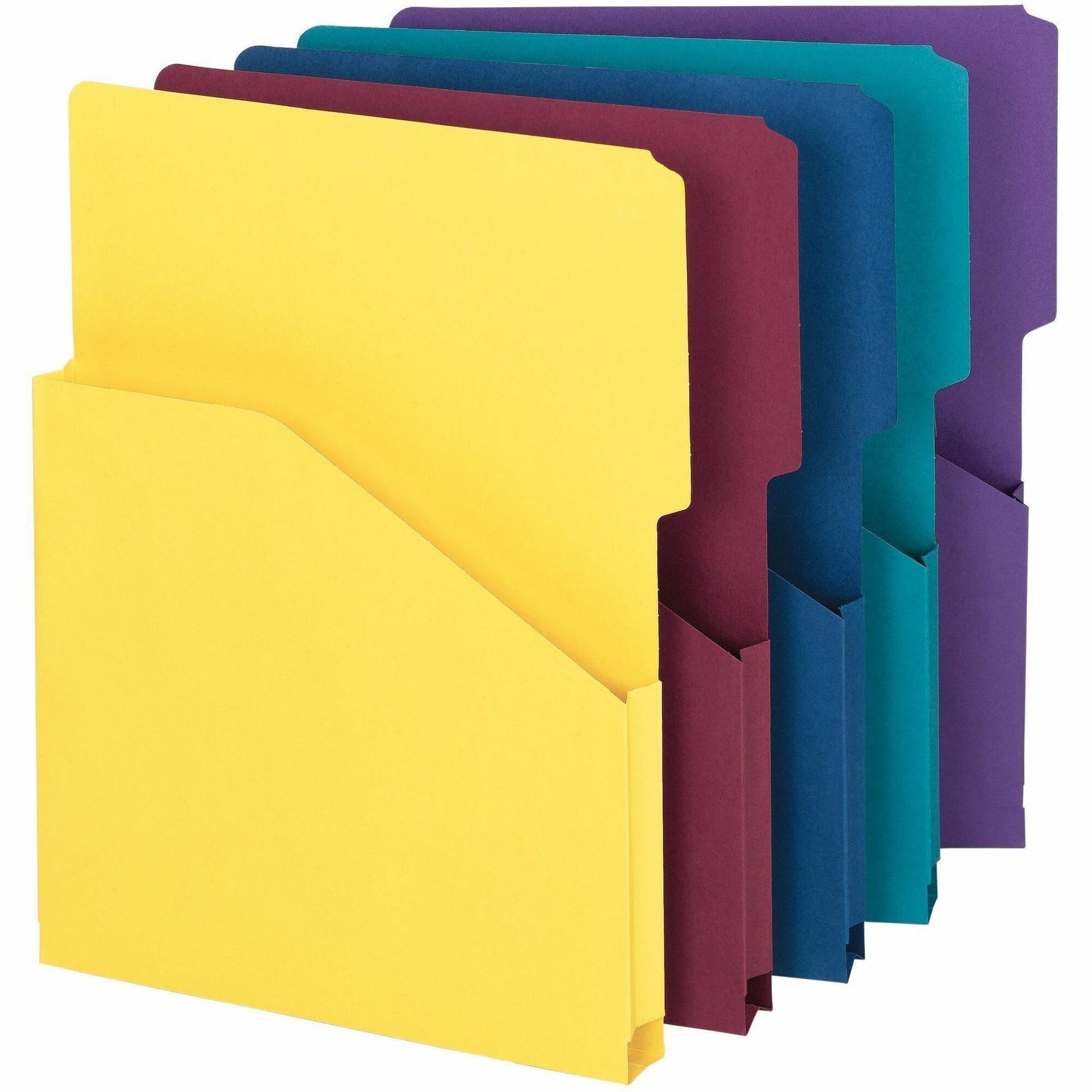 Smead Organized Up 2/5 Tab Cut Letter Recycled File Jacket
