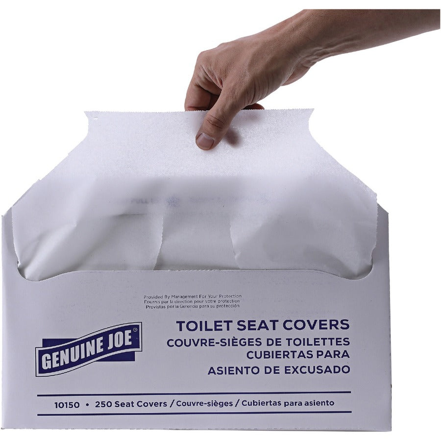 Genuine Joe Half-fold Toilet Seat Covers - 10150