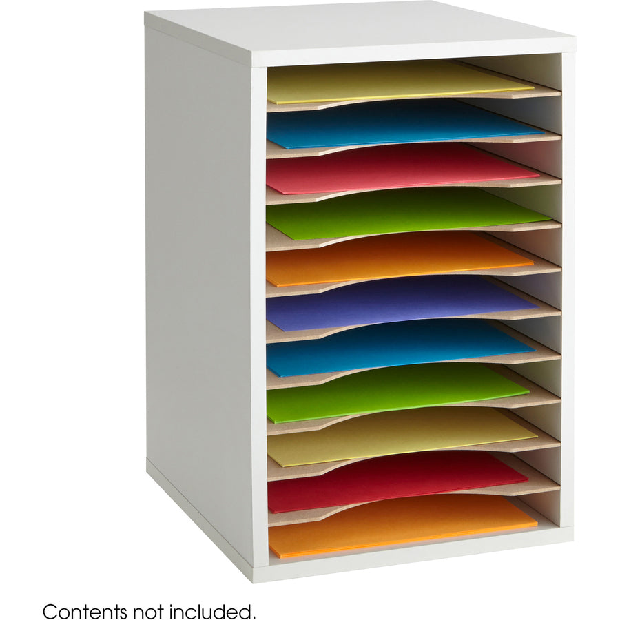 Safco Adjustable Vertical Wood Shelf Organizer - 9419GR