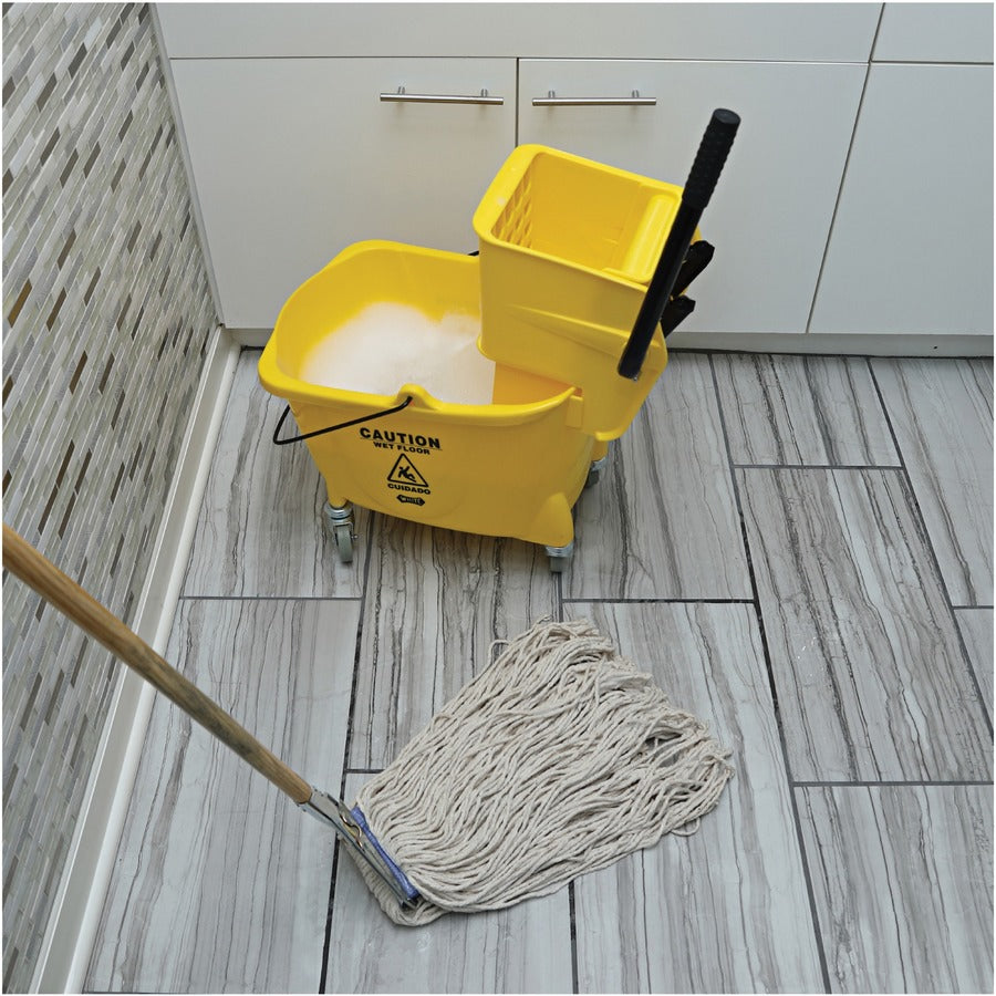 Genuine Joe Wood Handle Complete Wet Mop - 54201