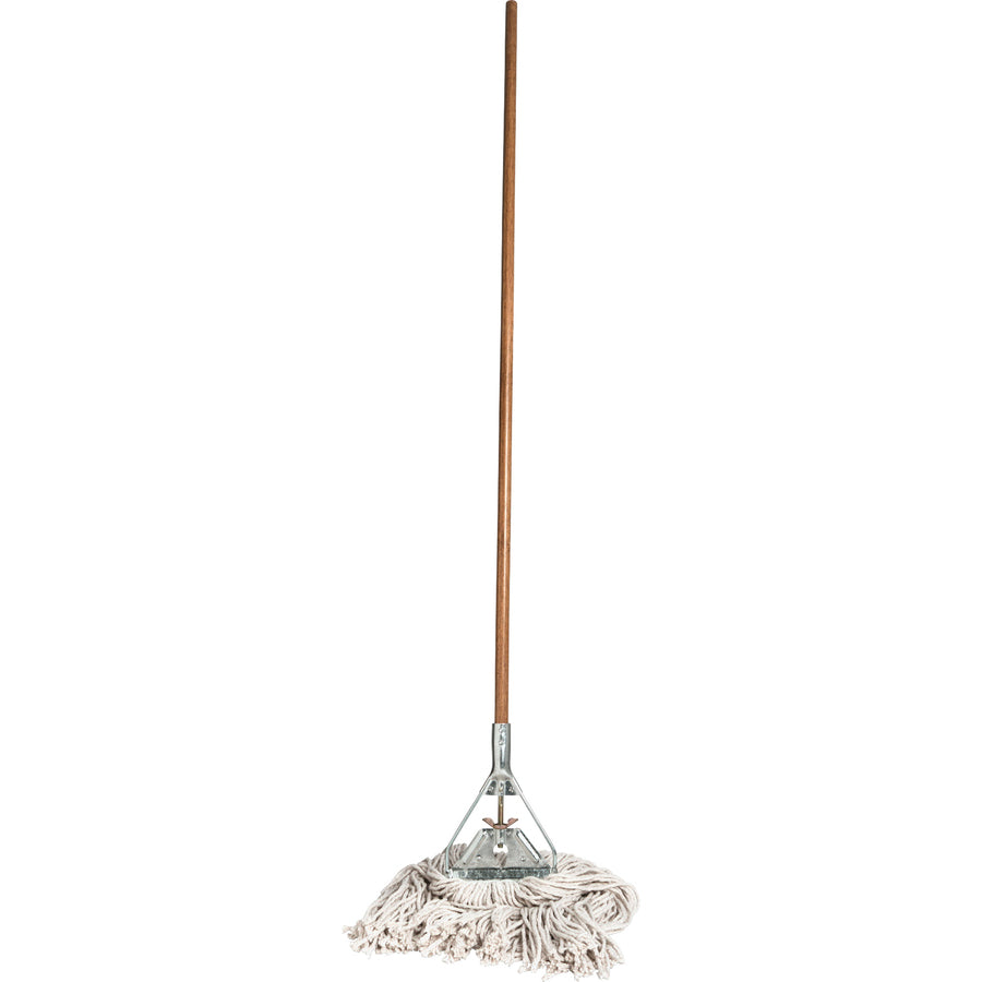 Genuine Joe Wood Handle Complete Wet Mop - 54201