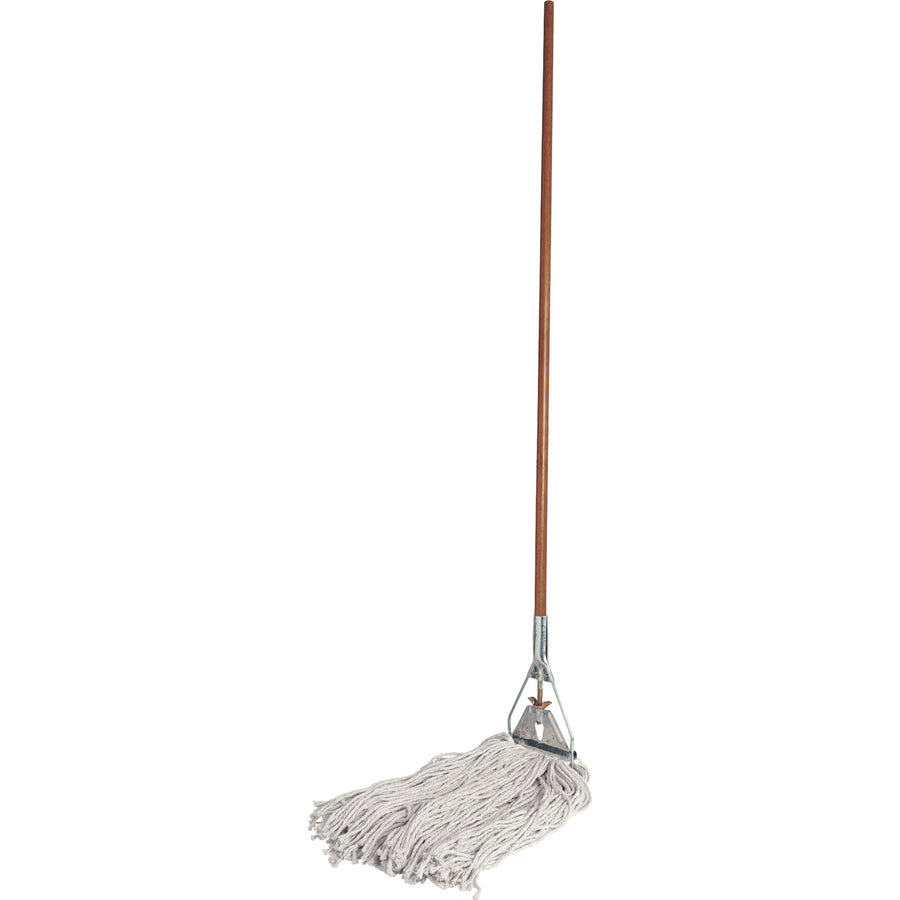Genuine Joe Wood Handle Complete Wet Mop - 54201