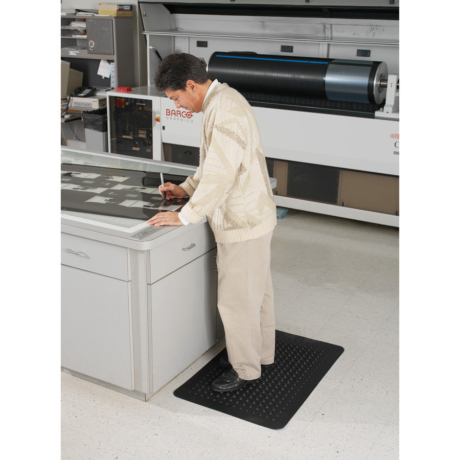 Genuine Joe Flex Step Rubber Anti-Fatigue Mats - 70373