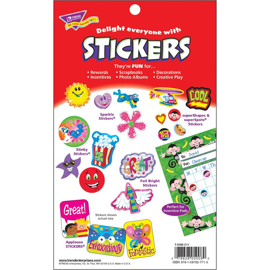 Trend Schooltime Fun Sticker Pads - T5008