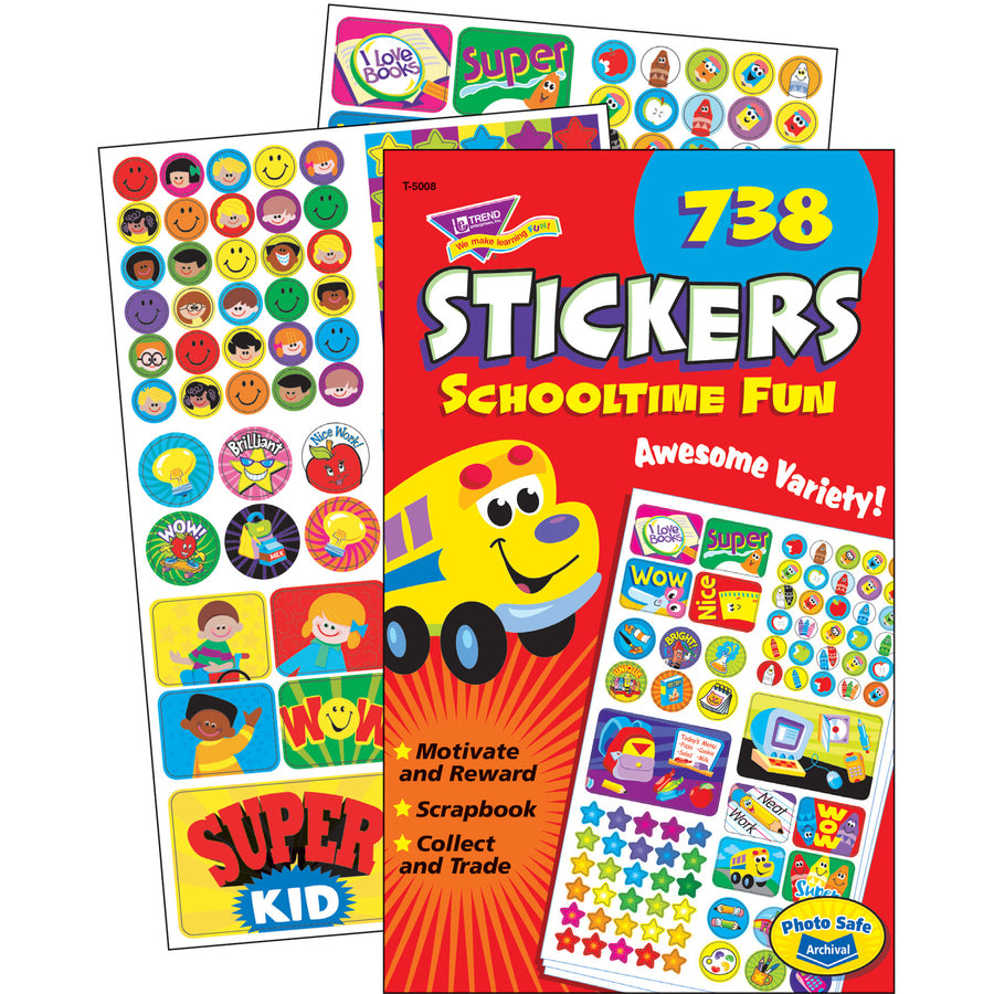 Trend Schooltime Fun Sticker Pads - T5008