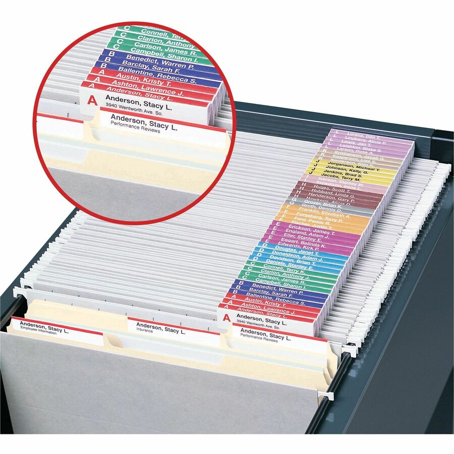 Smead Viewables Premium 3D hanging Folder Tabs and Labels - 64905