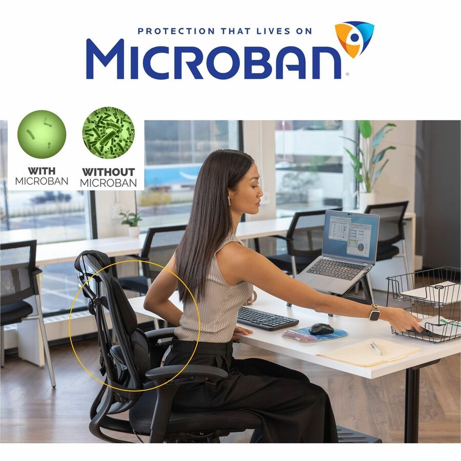 Fellowes Professional Series Back Support with Microban&reg; Protection - 8037601