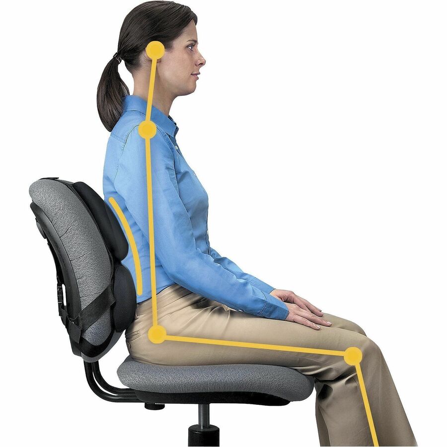 Fellowes Professional Series Back Support with Microban&reg; Protection - 8037601
