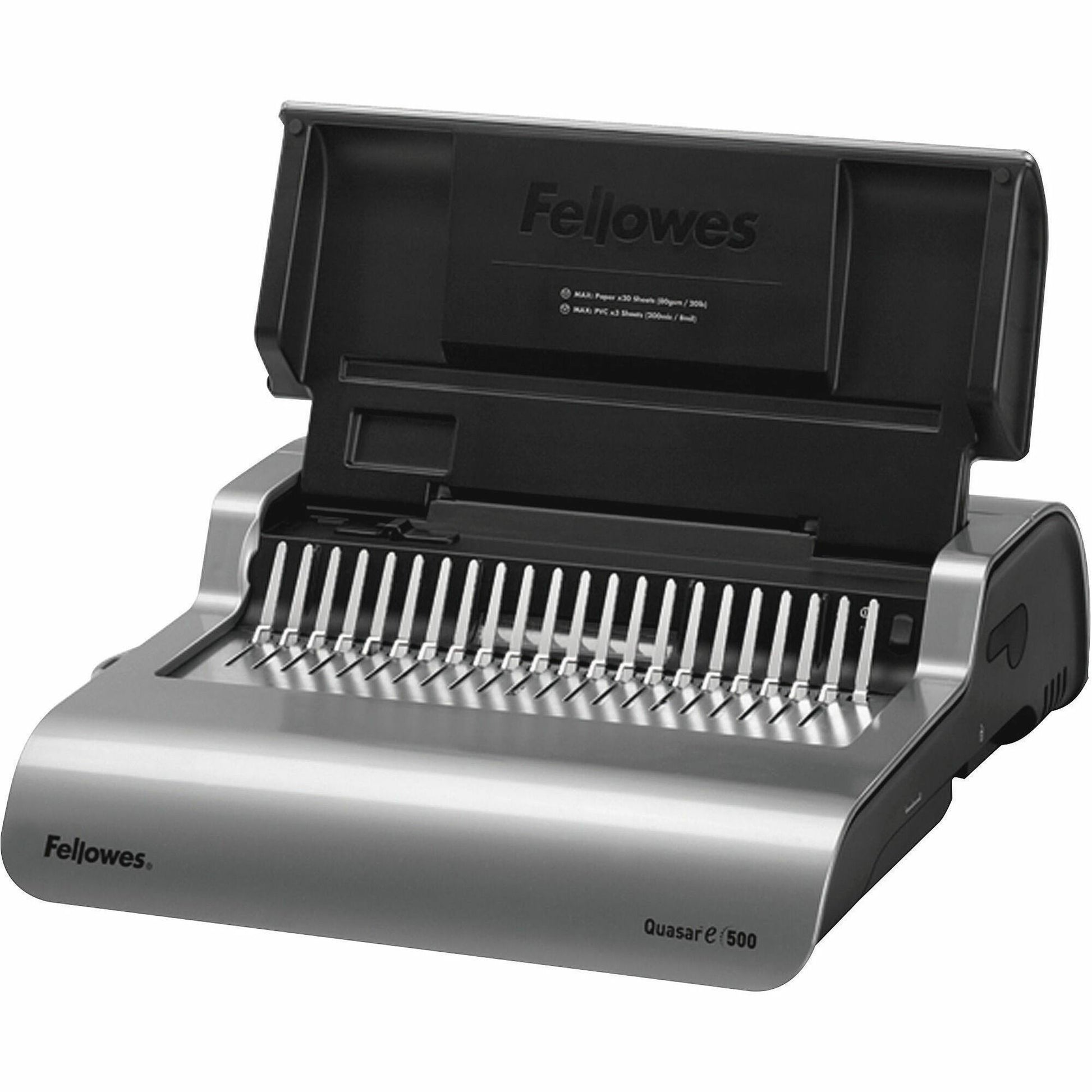 Fellowes Quasar™ E 500 Electric Comb Binding Machine w/ Starter Kit
