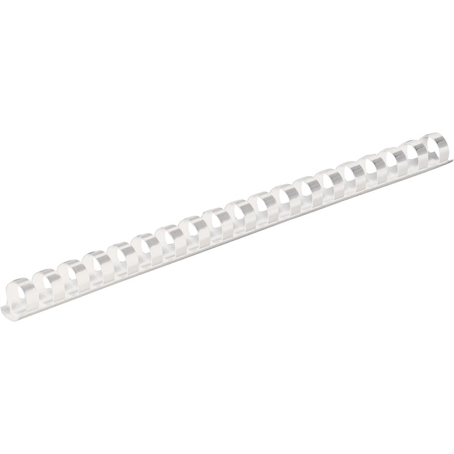 Fellowes Plastic Combs - Round Back, 3/8" , 55 sheets, White, 100 pk - 52371
