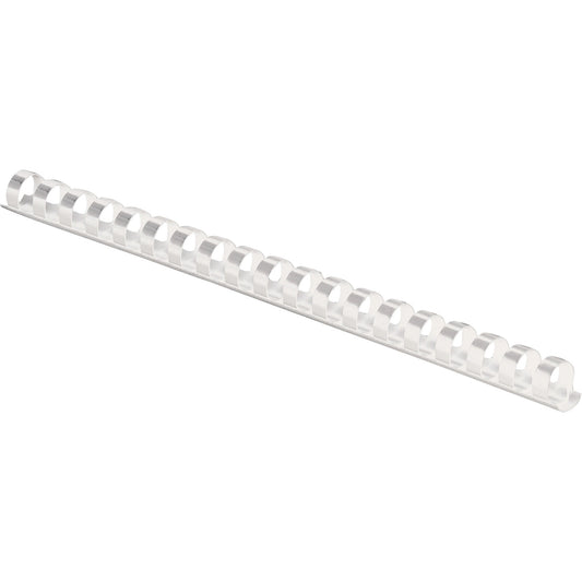 Fellowes Plastic Combs - Round Back 1/2" 90 sheets White 100 pk