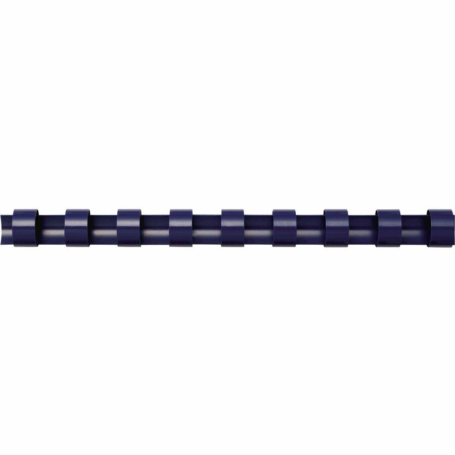 Fellowes Plastic Binding Combs - Navy, 3/8" Diameter - 52505