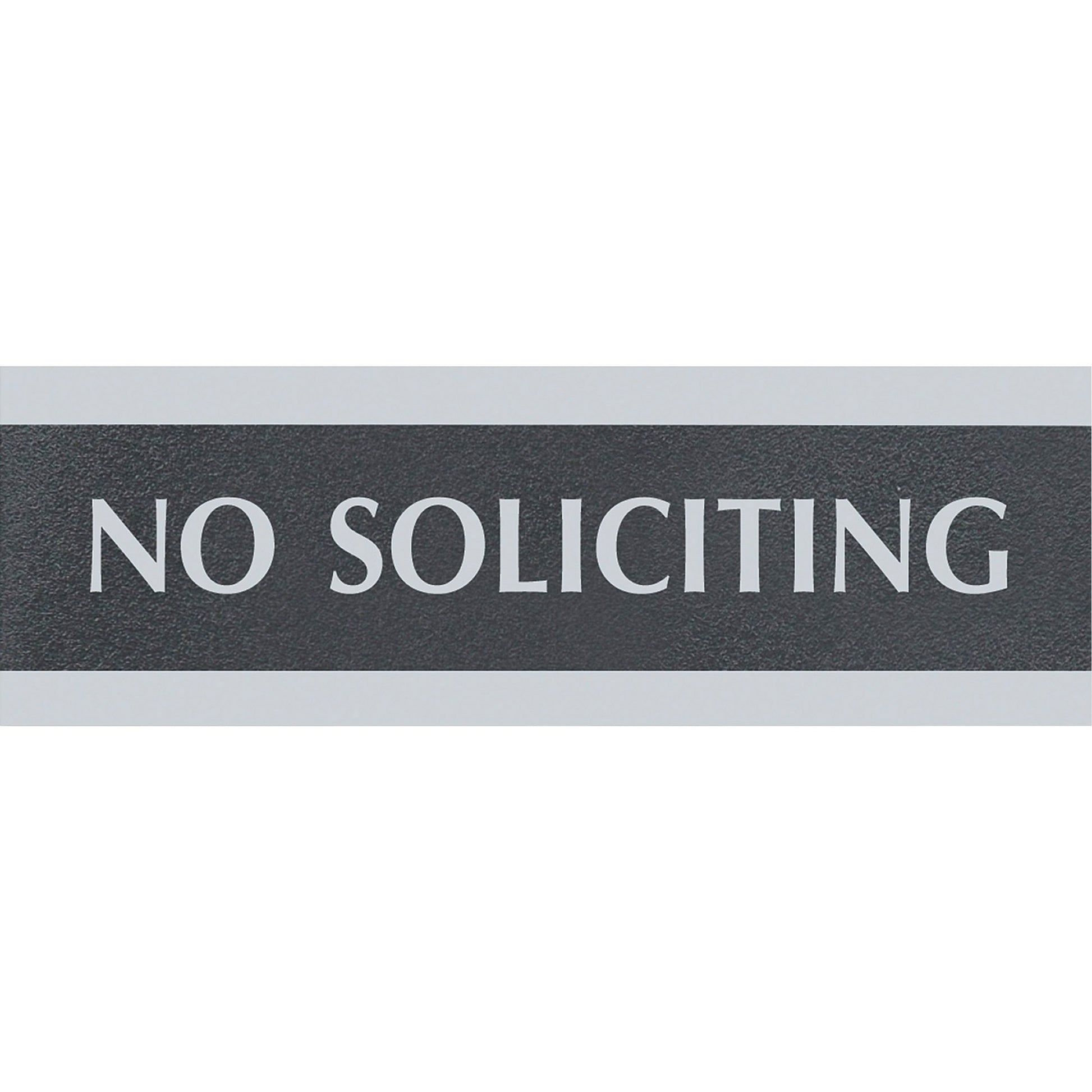 Headline Century No Soliciting Sign