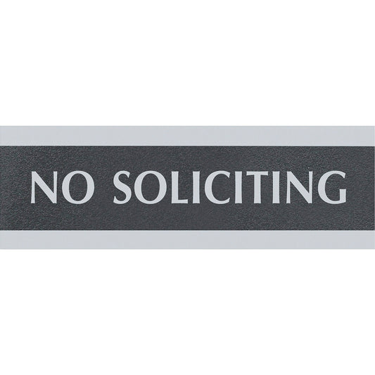 Headline Century No Soliciting Sign