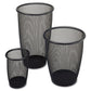 Safco Round Mesh Wastebaskets - 9717BL