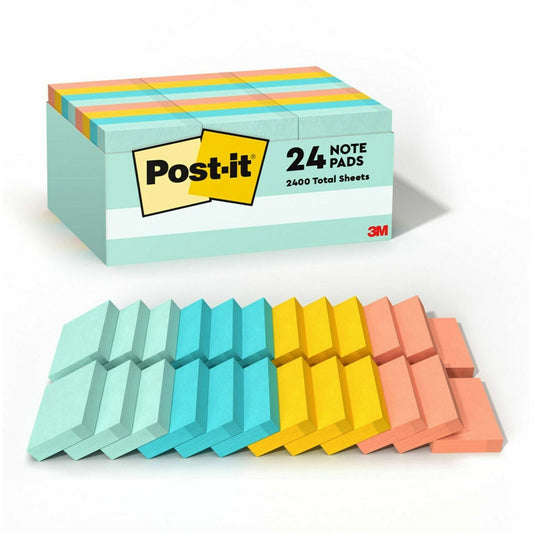 Post-it&reg; Notes Value Pack - Beachside Caf&eacute; Color Collection