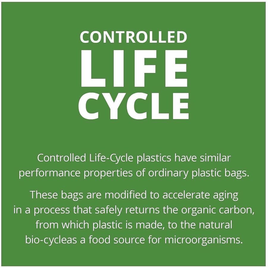 Stout Controlled Life-Cycle Plastic Trash Bags - G2430W70